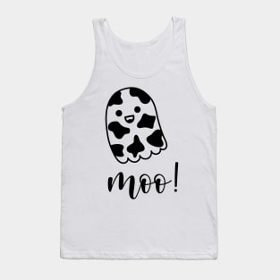 Ghost Cow, Moo I mean Boo Halloween Tank Top